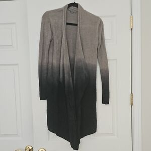 Barefoot Dreams Ombre Cardigan in Gray and Black, Size S/M (Small/medium)
